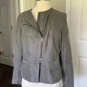 DKNY Faux Suede Moto style jacket